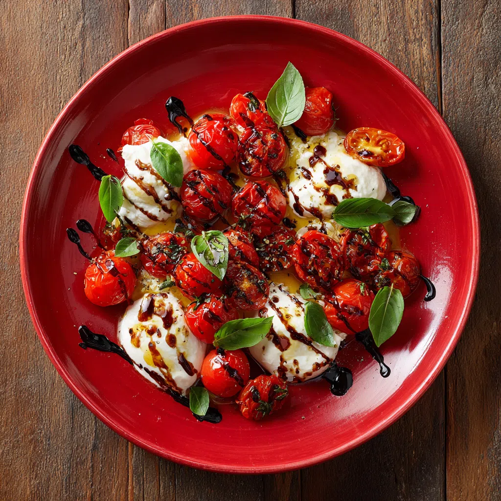 Burrata met geroosterde tomaten