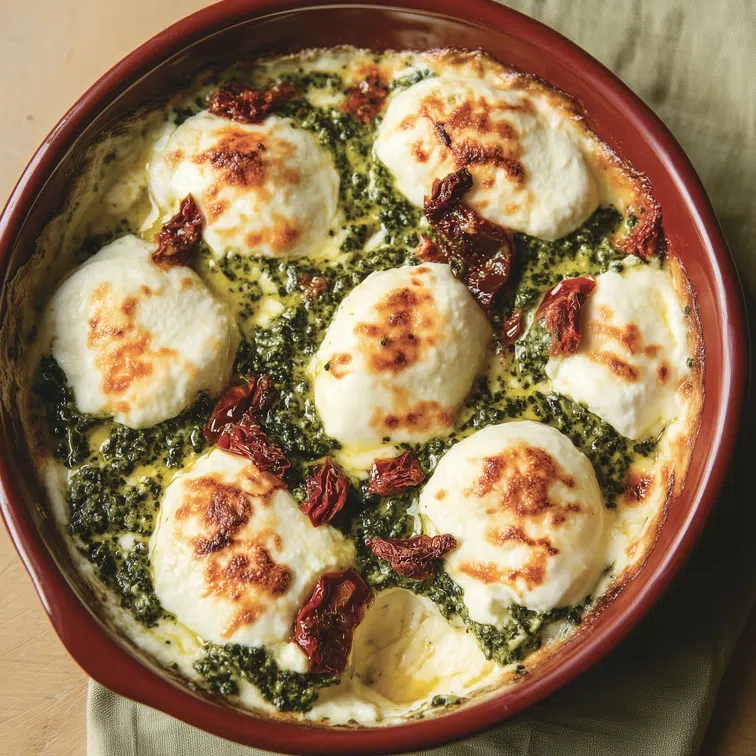 Spinazie-pesto quiche zonder korst