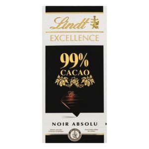 99 procent cacao van het merk Lindt