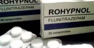 Flunitrazepam doosje en tabletten