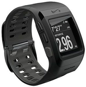 De Nike+ Apple Watch kleur zwart met witte achtergrond