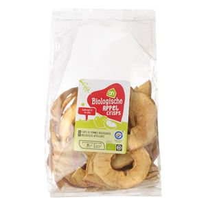 appelchips in plastic zakje
