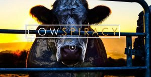 close up van een koe als poster van Cowspiracy