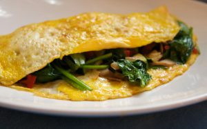 spinazie met omelet recept