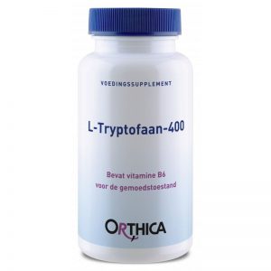 voedingssupplement tryptofaan in een potje van het merk Orthica